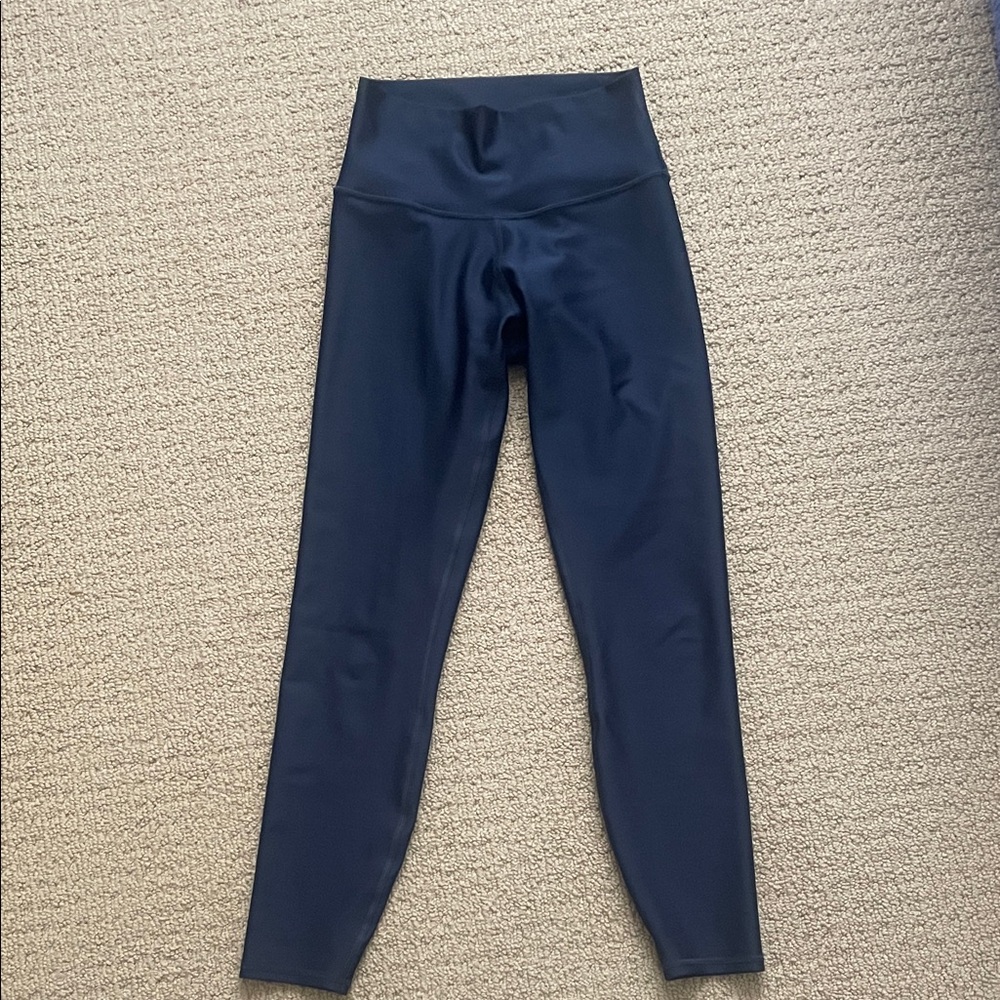 ALO Yoga Navy Blue Airbrush 7/8 Leggings